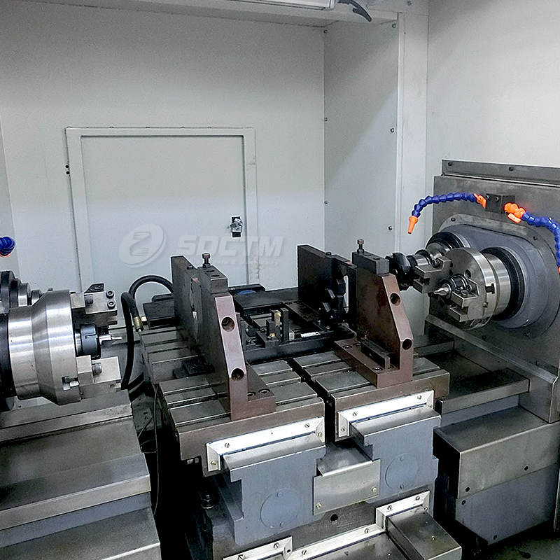 Flat Bed CNC Combination Mill End Face Drill Center Hole Machine ZK8208-600 Facing and Centering Hole Machine