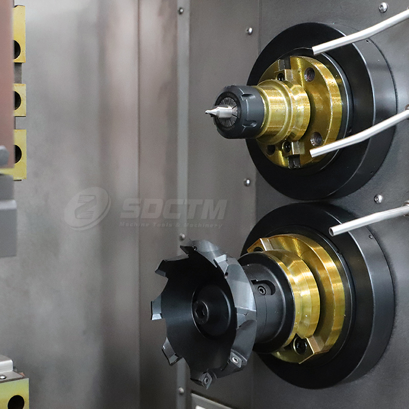 Facing and Centering Hole Machine ZKL750 Mill Face End Faces and Drill Center Holes with Dual Head All-in-one Machine