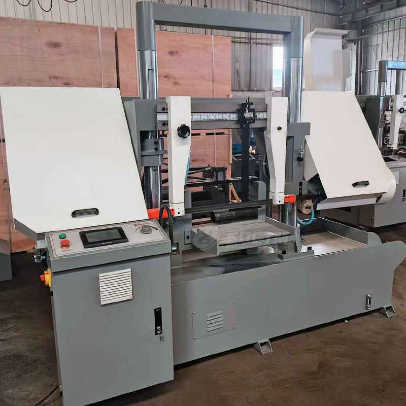 GSK4250 Fully Automatic Horizontal Band Saw Machine for Steel Bar Cutting 19.7 Inches 500mm Cutting Range