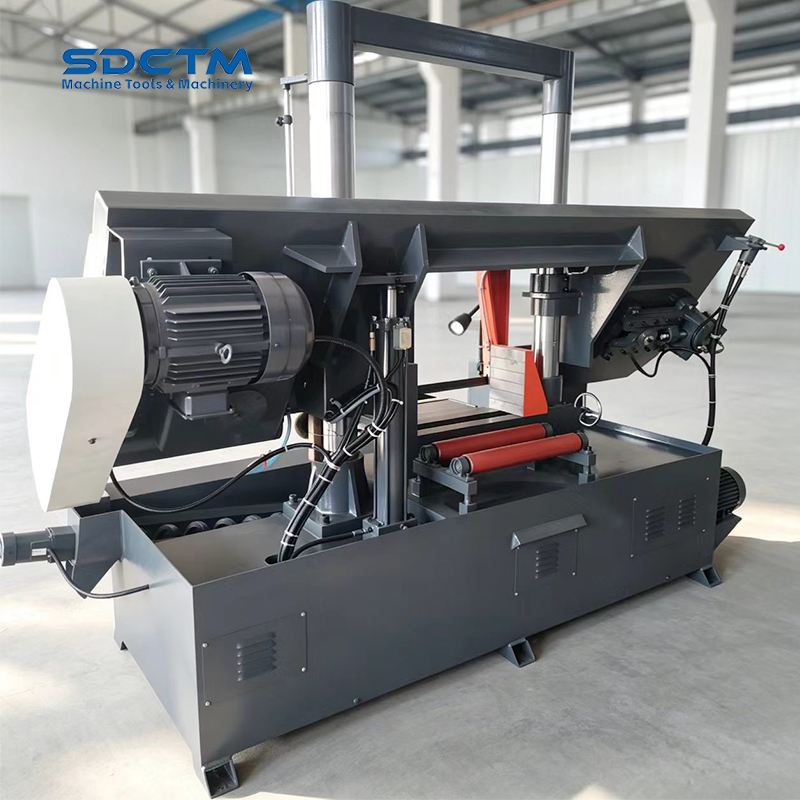 Semi Automatic Horizontalband Saw GB4250 Metal Cutting Band Sawing Machine Sawing Various Metal Materials