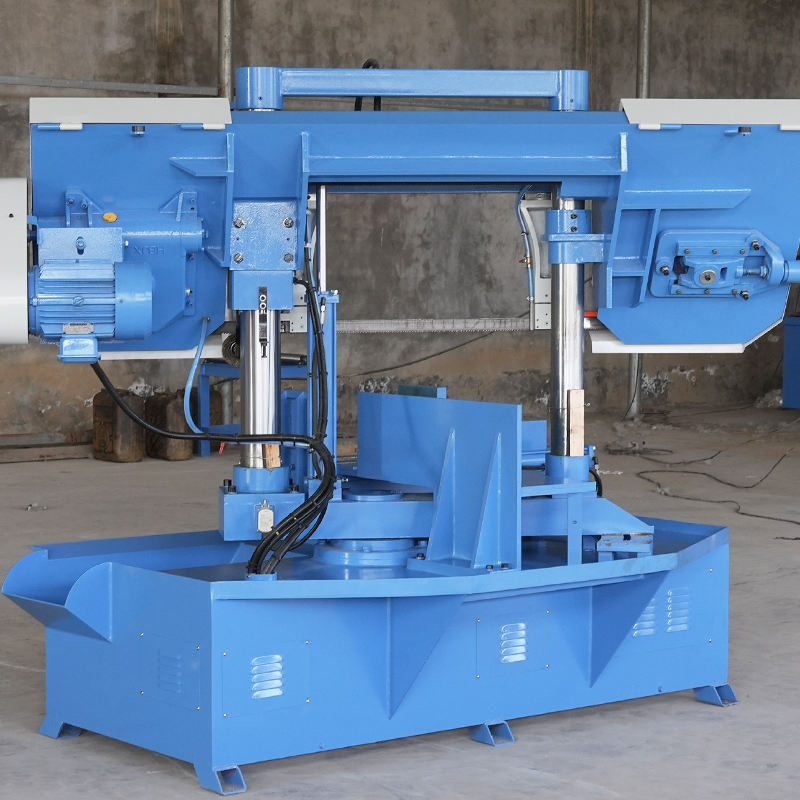 Horizontal Miter Band Saw Machine GZ4250 for Metal Cutting 19.69Inches Cutting Range 0-45 Degrees 5.5Kw Motor