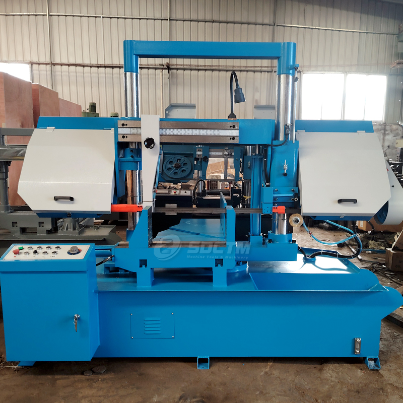 45 ° Oblique Cut Band Saw Price GZ4250 Stainless Steel Sheet Saw Cutting Machine