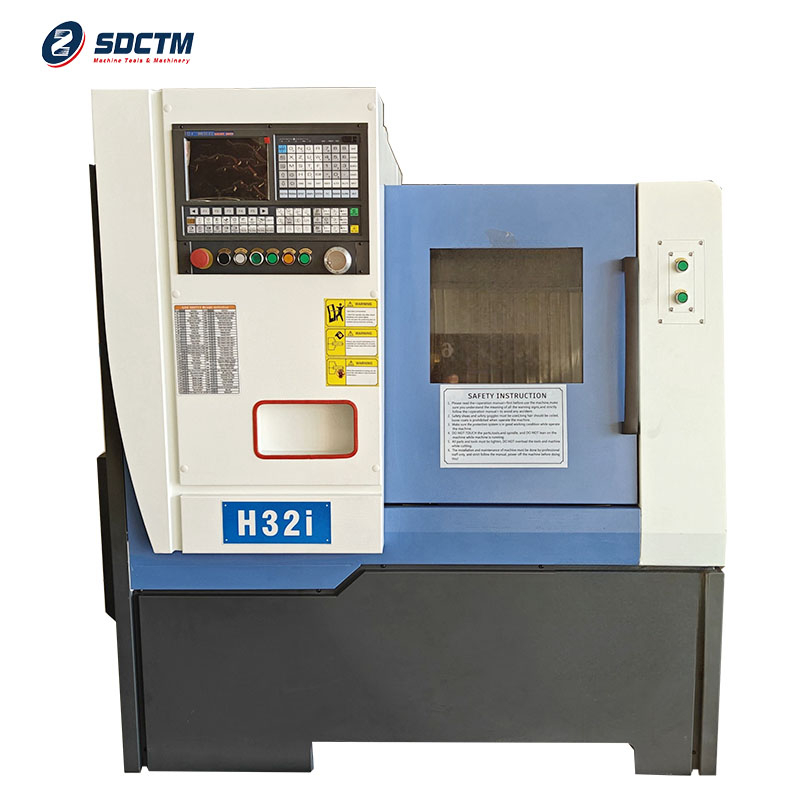 H32I CNC Gang Lathe Gang Tool Post Automatic CNC Machine Medium Heavy Duty SLant Bed Fanuc GSK